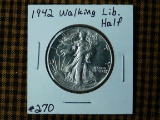 1942 WALKING LIBERTY HALF BU