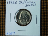 1943D JEFFRSON WAR NICKEL BU