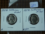 2-1954D JEFFERSON NICKELS BU