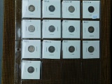 13 DIFFERENT SEATED DIMES 1839-91S AG-VF