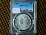 1880O MORGAN DOLLAR (BETTER DATE) PCGS AU58