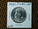 1962D FRANKLIN HALF BU