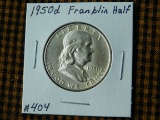 1950D FRANKLIN HALF (BETTER DATE) BU