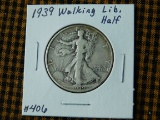 1939 WALKING LIBERTY HALF VF+