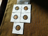 5-1941D LINCOLN CENTS BU
