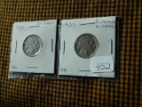 1935,37, BUFFALO NICKELS (2-COINS) AU