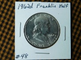 1962D FRANKLIN HALF BU