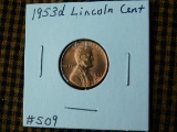 1953D LINCOLN CENT BU