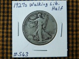 1927S WALKING LIBERTY HALF (BETTER DATE) F