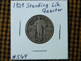 1929 STANDING LIBERTY QUARTER VF