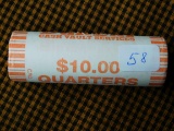 ROLL OF 40-2007P IDAHO STATE QUARTERS IN MINT ROLL BU