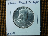 1961D FRANKLIN HALF BU