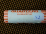 ROLL OF 2008P OKLAHOMA STATE QUARTERS IN BANK ROLL BU