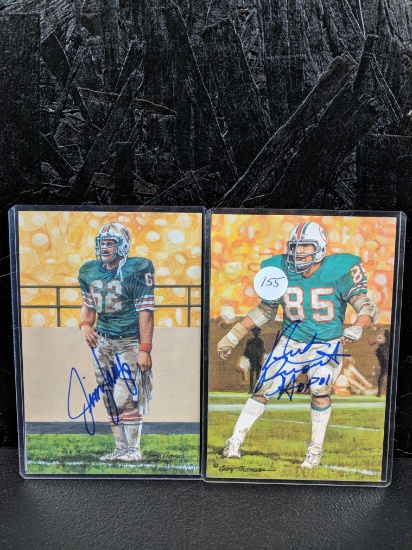 Nick Buoniconti & Jim Langer signed GLAC