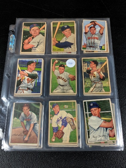 (Lot of 30) 1952 Bowman Baseball cards
