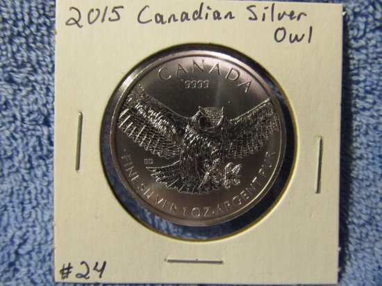 2015 CANADIAN SILVER OWL BU