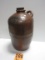 RARE LARGE OLIVE OIL CROCK VERY EARLY ODD SHAPED PIECE 20'' TALL SMALL CHIP WOW RARE PIECE
