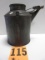 WABASH RY. R.R. OIL POUR CAN WITH WOOD HANDLE