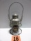 PENNSLVANIA  LINES  R.R. LANTERN WITH TALL CLEAR GLOBE