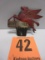 MOBIL PEGASUS LICENSE PLATE TOPPER SOME WEAR STILL A GREAT PIECE