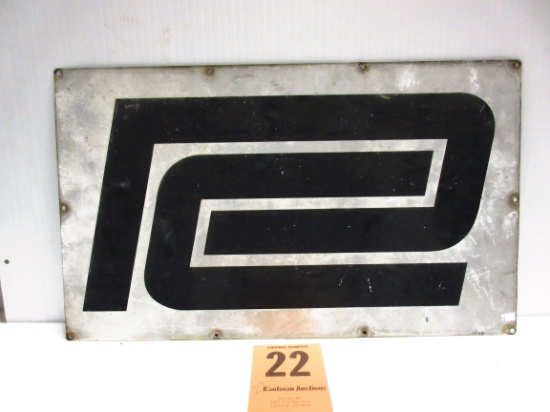 PENN CENTRAL R.R. SIGN S.S.T. 15'' X26'' MARKED A-M-10-68
