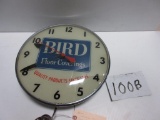 BIRD FLOOR COVERING LIGHTED CLOCK 15
