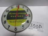 ARMSTRONG FLOORS LIGHTED CLOCK 15