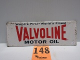 VALVOLINE OIL CAN RACK TOPPER S.S.T. 6''X18''