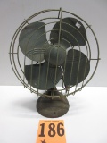 EARLY ELETRIC FAN WITH NICE CAST IRON BASE WORKS 11''