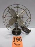 EARLY ELETRIC FAN WITH NICE CAST IRON BASE WORKS 9''