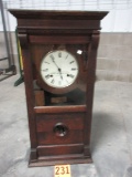 CINCINNATI TIME RECORDER CO. BY:SETH THOMAS RELIANCE AUTOMATIC TIME RECORDER CLOCK 
