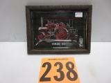 CASE 65 ADVERTISING GLASS TIP TRAY IN FRAME