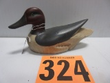 GREEN WINGED TEAL WOODEN DECOY 1981 SIGNED