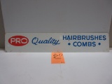 PRO QUALITY HAIRBRUSH STORE DISPLAY TOPPER SIGN S.S.T. 7''X36''