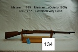Mauser    1895    Mexican    (Oviedo 1909)    Cal 7 x 57    Condition: Very Good