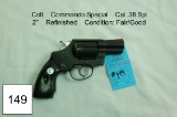 Colt    Commando Special    Cal .38 Spl    2”    Refinished    Condition: Fair/Good