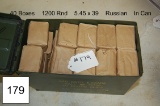 40 Boxes    1200 Rnd    5.45 x 39    Russian    In Can