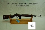 M-1 Carbine    Winchester    Win. Barrel    Condition: Good