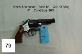 Smith & Wesson    Mod 58    Cal .41 Mag    4”    Condition: 90%