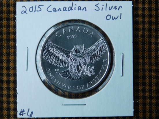 2015 CANADIAN SILVER OWL BU