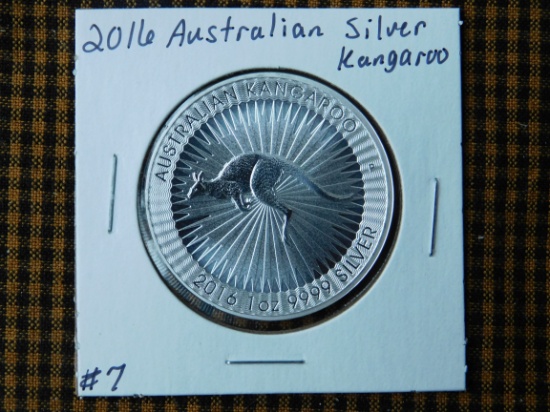 2016 AUSTRALIAN SILVER KANGAROO BU