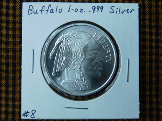 BUFFALO 1-OZ. .999 SILVER ROUND BU