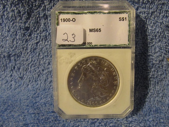 1900O MORGAN DOLLAR PCI GEM BU (SHARP COIN)