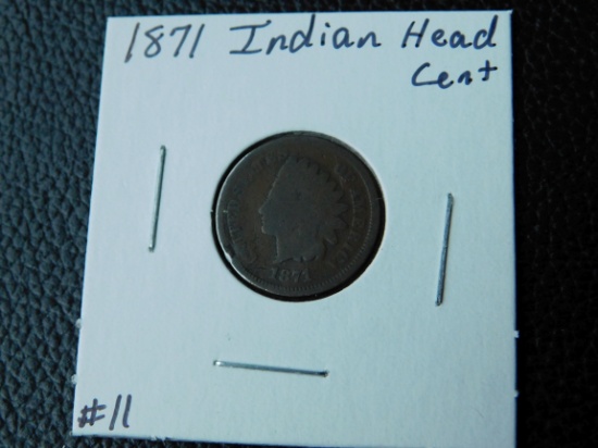 1871 INDIAN HEAD CENT (TOUGH DATE) G