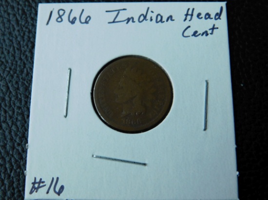 1866 INDIAN HEAD CENT (A SEMI KEY) G