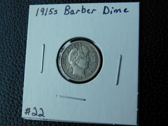 1915S BARBER DIME (A BETTER DATE) UNC