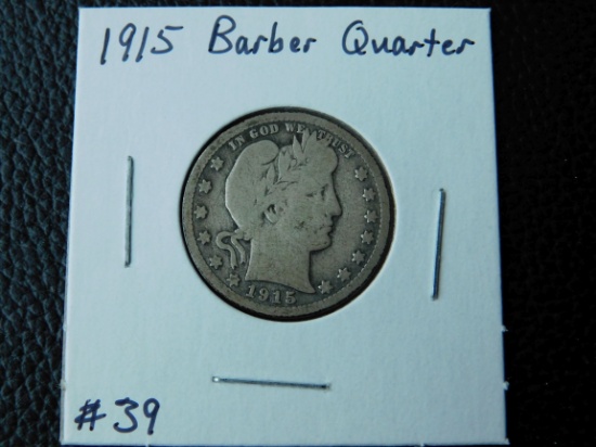 1915 BARBER QUARTER VG