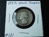 1937S WASHINGTON QUARTER VF