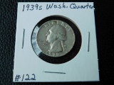 1939S WASHINGTON QUARTER XF+