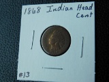 1868 INDIAN HEAD CENT (A SEMI KEY) G